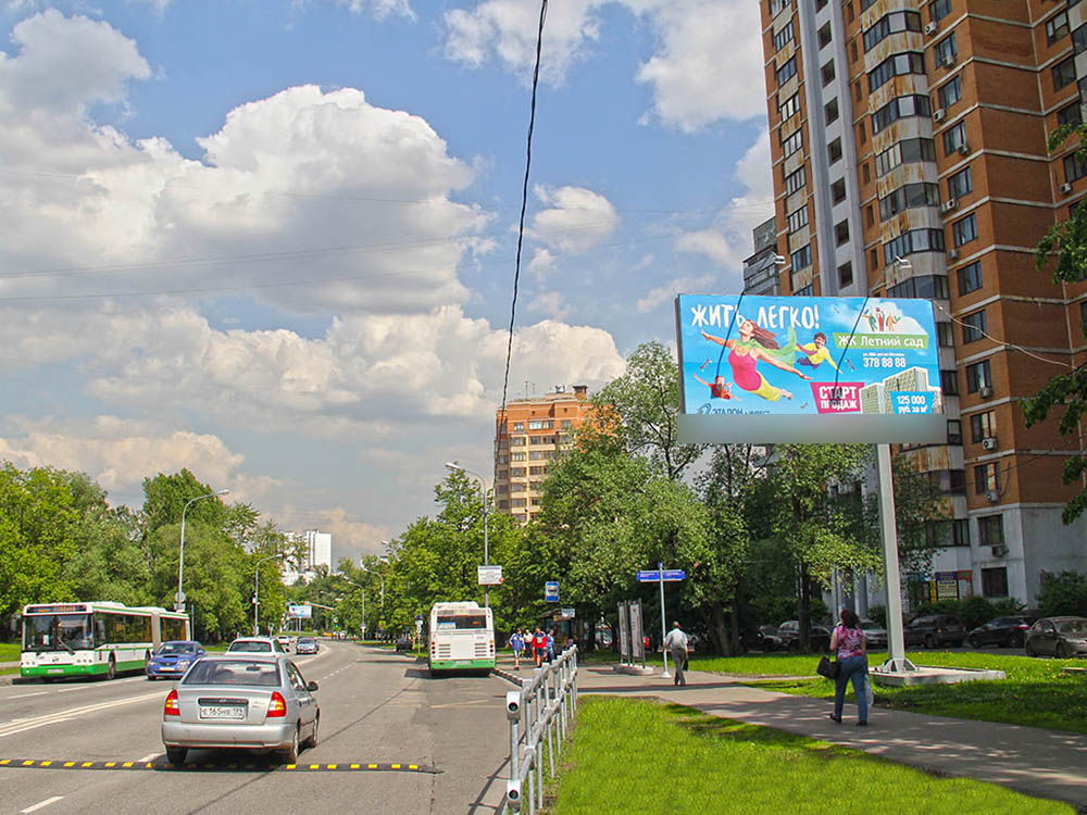 Фотография рекламного носителя, тип: Билборд 3x6, адрес: Фестивальная ул., д.26, Москва, Россия. Сторона A №81159