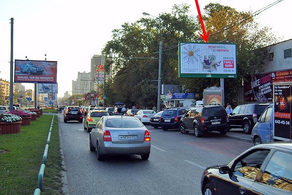 Фотография рекламного носителя, тип: Билборд 3x6, адрес: Вернадского пр-т., д.6, Москва, Россия. Сторона A2 №65503