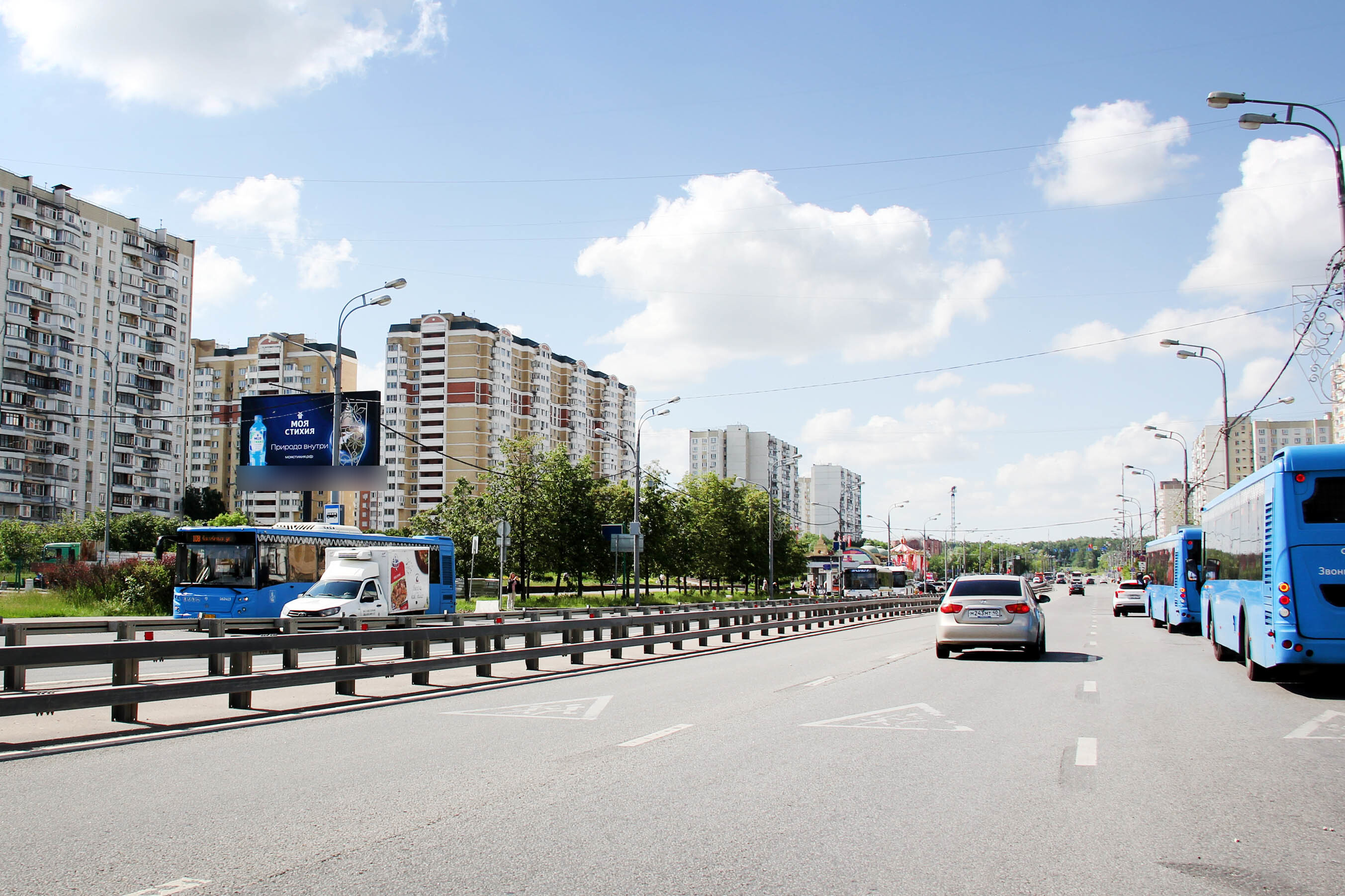 Фотография рекламного носителя, тип: Билборд 3x6, адрес: Дмитрия Донского б-р, д.9, Москва, Россия. Сторона Б1 №789279