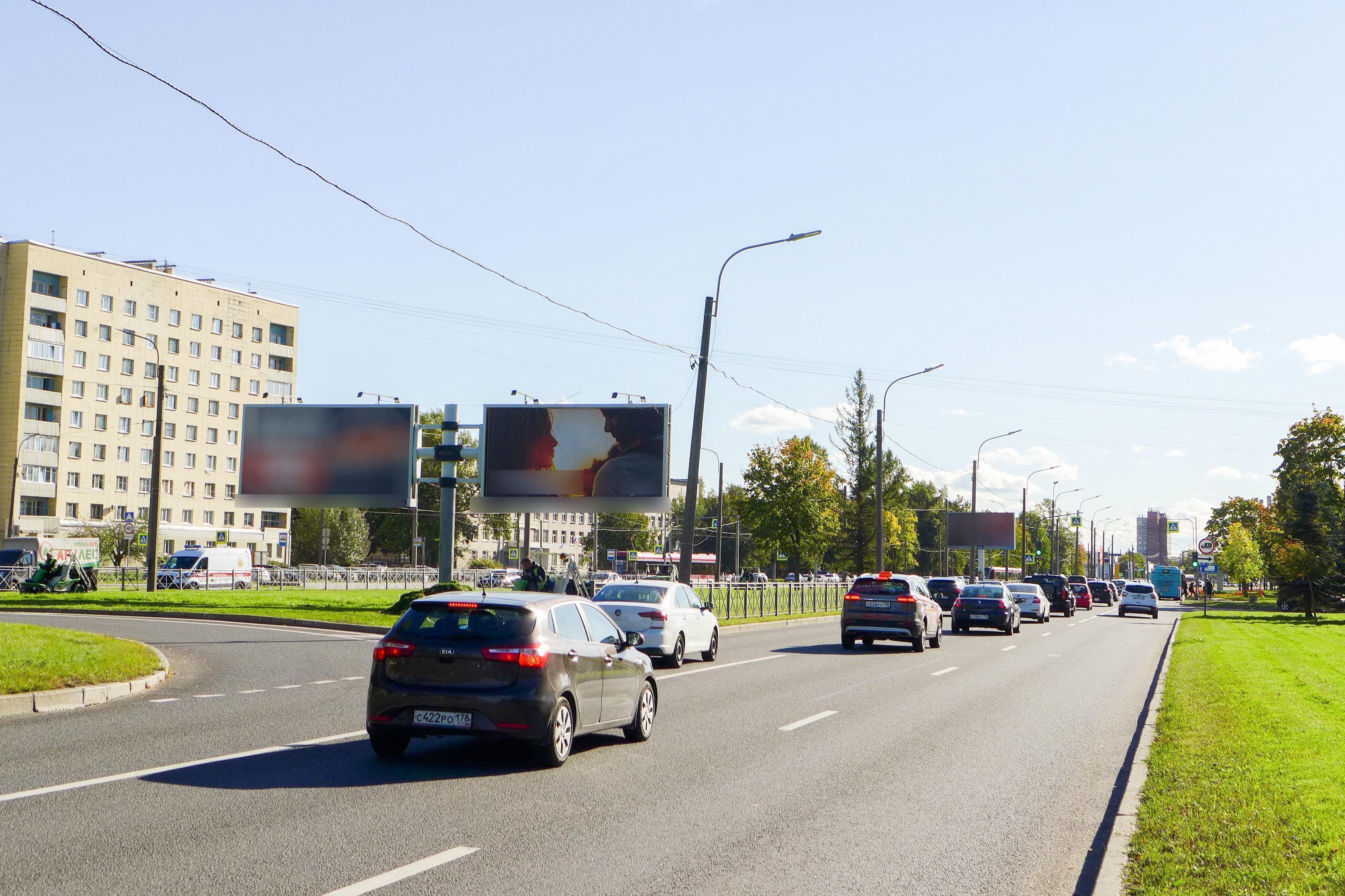 Фотография рекламного носителя, тип: Билборд 3x6, адрес: Руставели пр-т., д.37, поз.2, Санкт-Петербург, Россия. Сторона А2 №767962