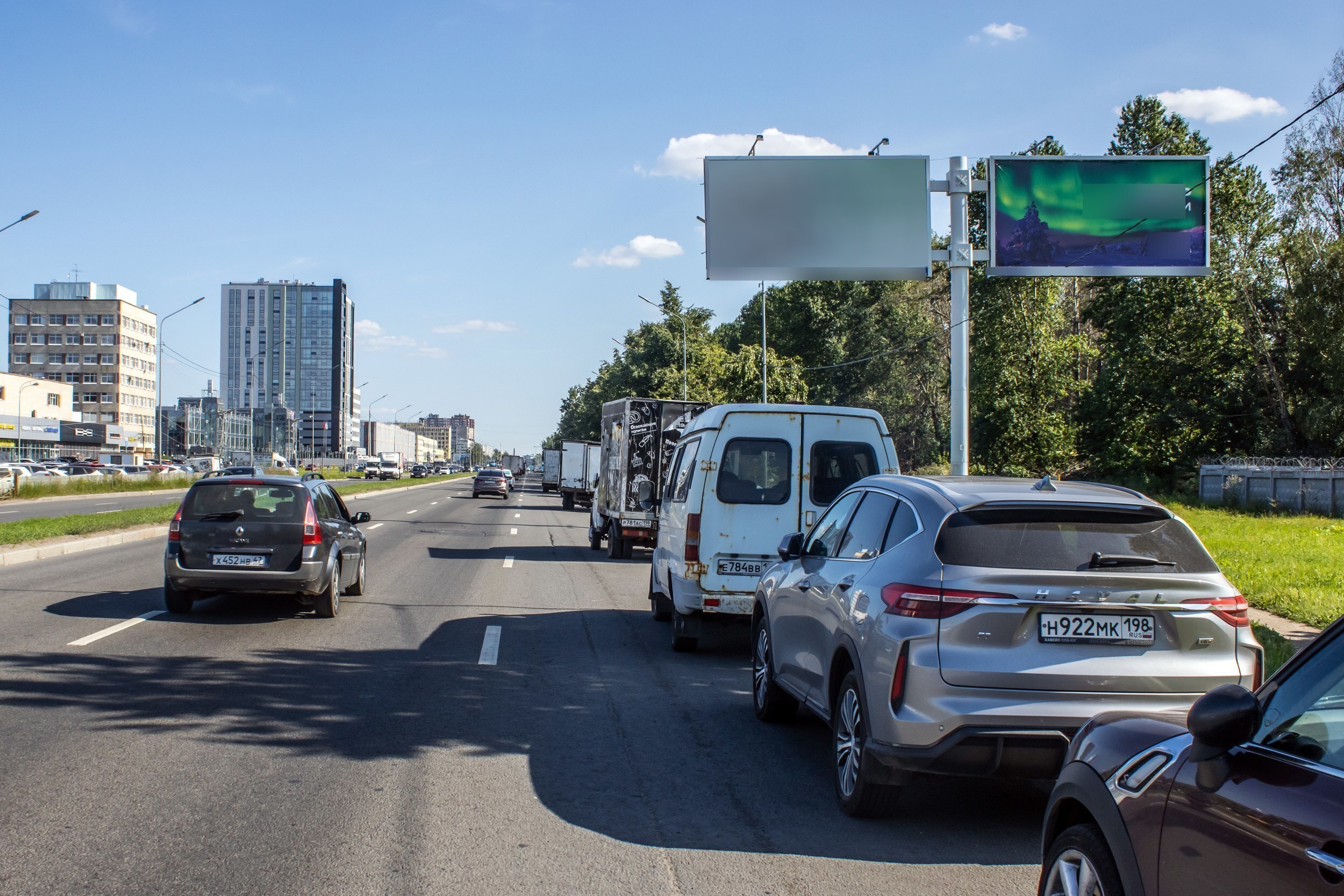 Фотография рекламного носителя, тип: Билборд 3x6, адрес: Софийская ул., д.5, Санкт-Петербург, Россия. Сторона А2 №768044