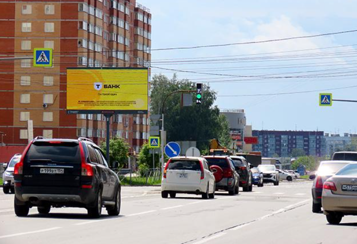 Фотография рекламного носителя, тип: Билборд 3x6, адрес: Гребенщикова ул., д.8, Новосибирск, Новосибирская область, Россия. Сторона Б1 №833218