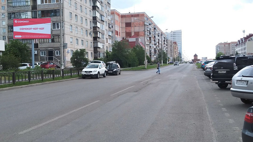 Фотография рекламного носителя, тип: Билборд 3x6, адрес: Ворошилова ул., д.33 Х Труда ул., Магнитогорск, Челябинская область, Россия. Сторона B №200000