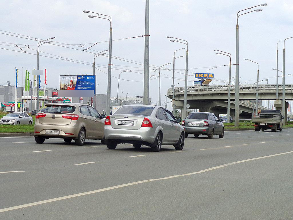 Фотография рекламного носителя, тип: Билборд 3x6, адрес: Победы пр-т., д.122, Казань, Республика Татарстан, Россия. Сторона B №232205