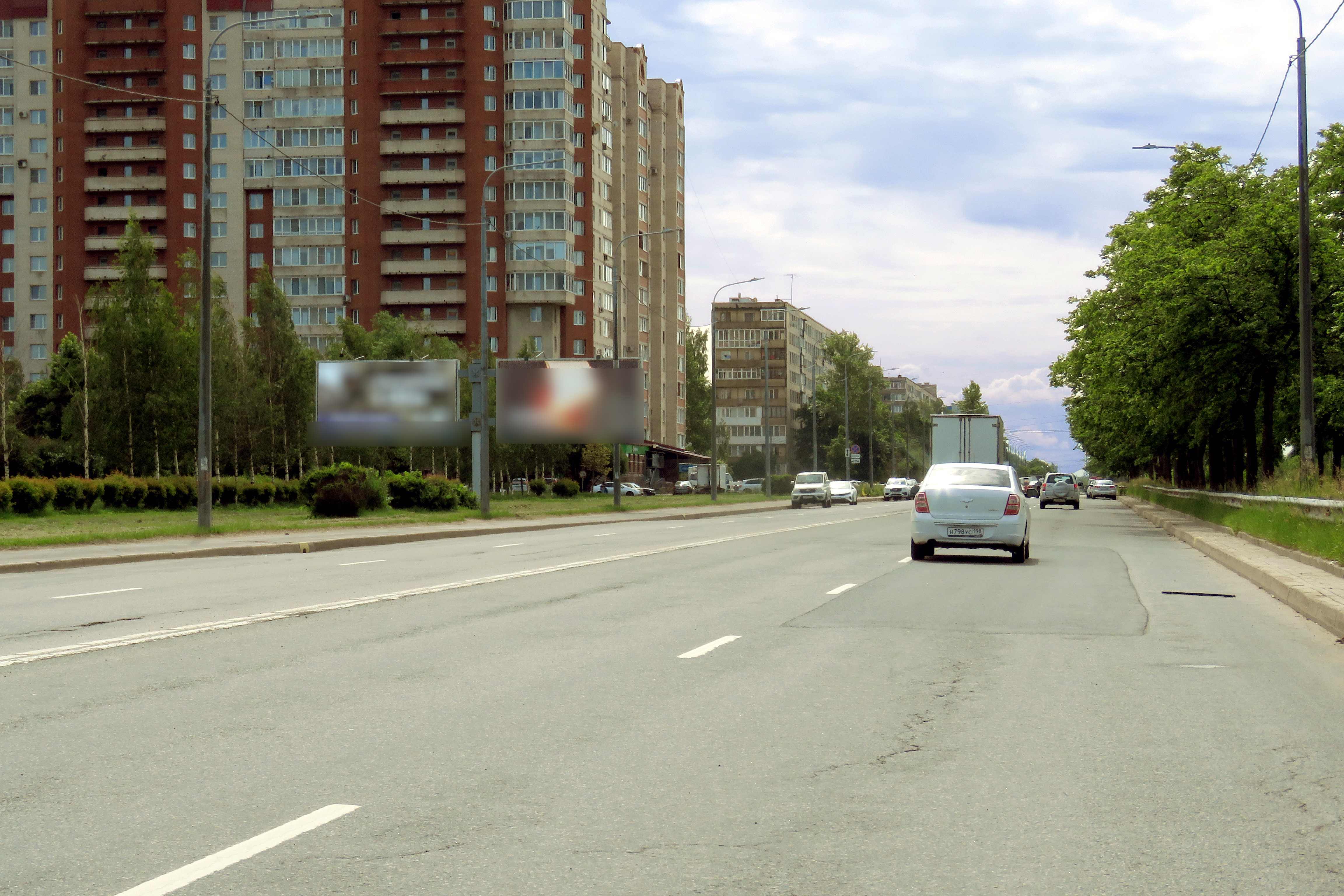 Фотография рекламного носителя, тип: Билборд 3x6, адрес: Белградская ул., д.20, корп.1, Санкт-Петербург, Россия. Сторона Б2 №706949