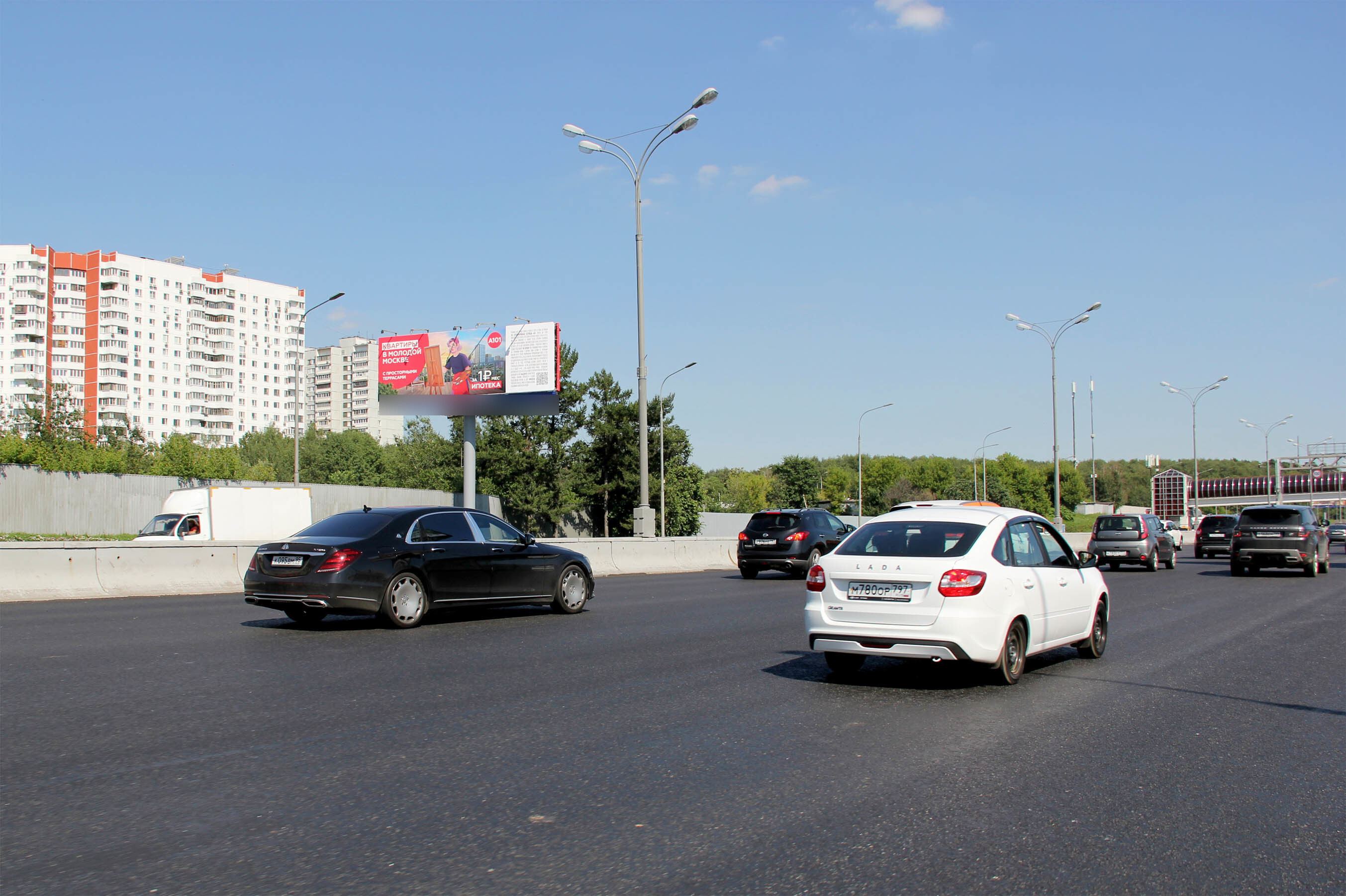 Фотография рекламного носителя, тип: Суперсайт 4x12, адрес: МКАД, 36 550м, Москва, Россия. Сторона Б №328336