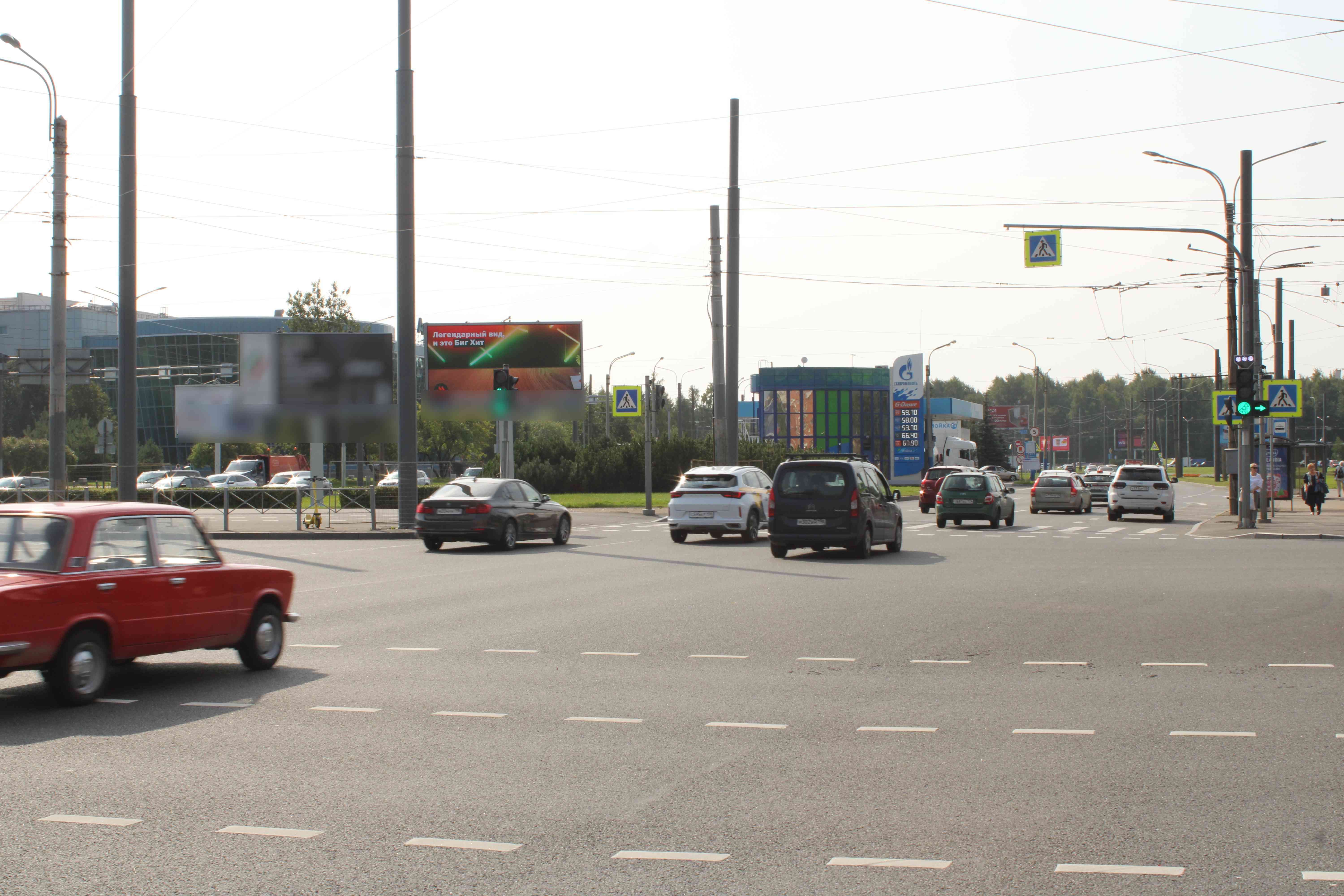 Фотография рекламного носителя, тип: Билборд 3x6, адрес: Культуры пр-т., д.3а Х Луначарского пр-т., поз.2, Санкт-Петербург, Россия. Сторона А1 №708160