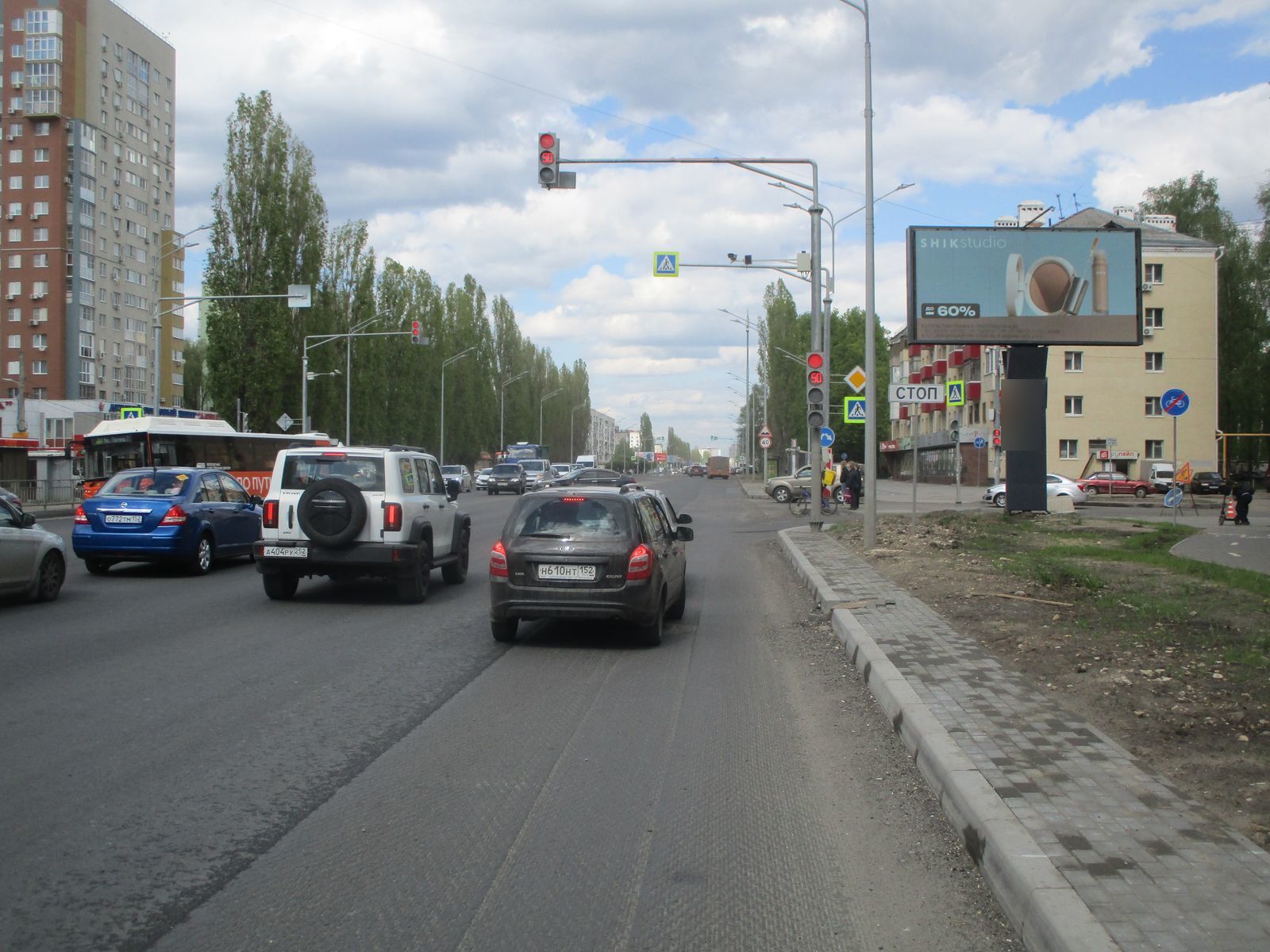 Фотография рекламного носителя, тип: Билборд 3x6, адрес: Ленина пр-т., д.69 Х Адмирала Нахимова ул., Нижний Новгород, Нижегородская область, Россия. Сторона А1 №993238