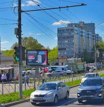 Фотография рекламного носителя, тип: Ситиборд 2.7x3.7, адрес: Советская ул., ТЦ"Курс", Видное, Московская область, Россия. Сторона пл.2 №1375755