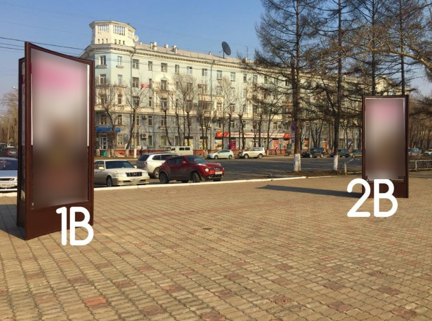 Фотография рекламного носителя, тип: Пиллар 3x1.4, адрес: Мира пр-т., д.37, поз.2, Комсомольск-на-Амуре, Хабаровский край, Россия. Сторона 2В №1327362