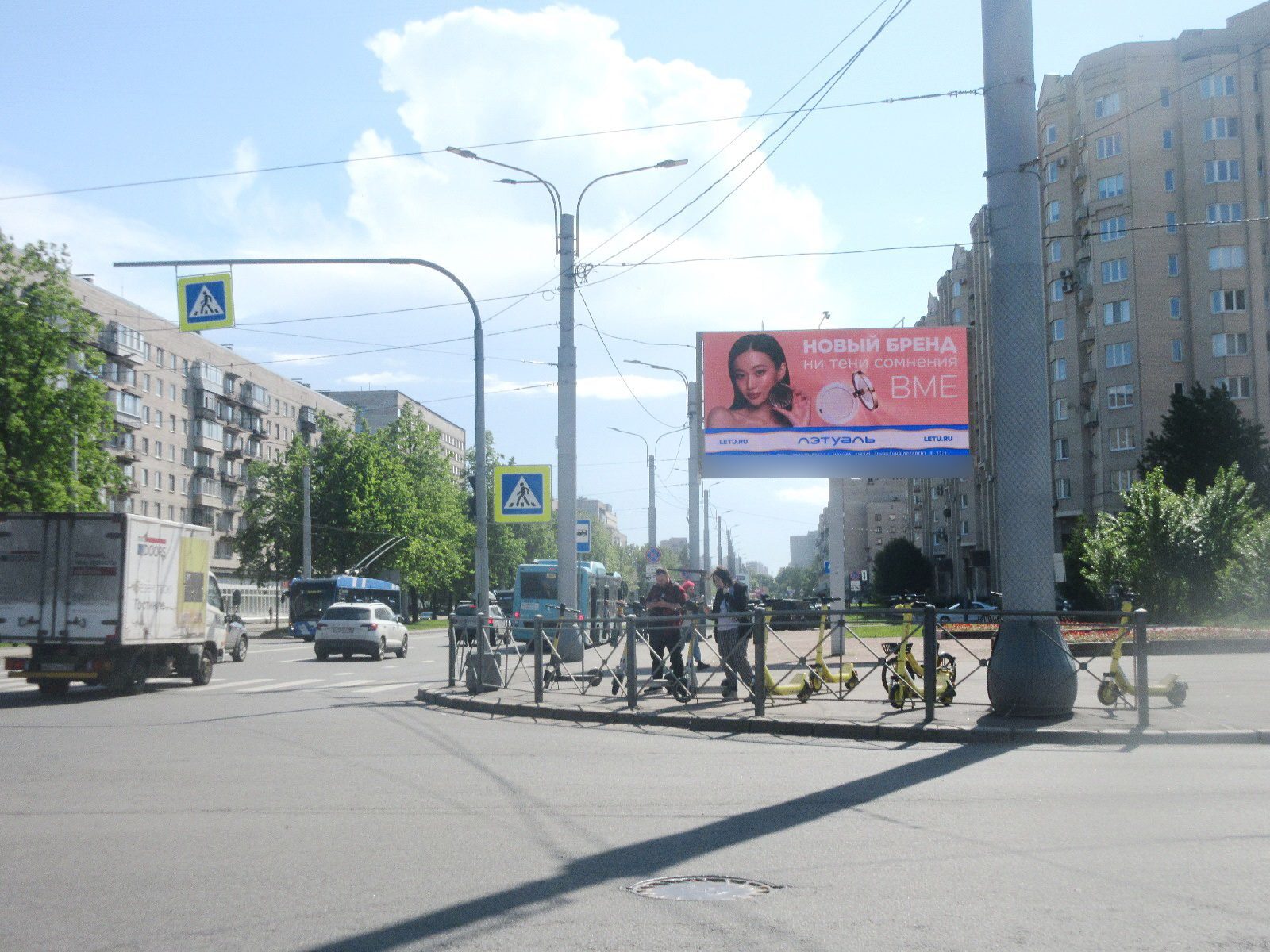 Фотография рекламного носителя, тип: Билборд 3x6, адрес: Гражданский пр-т., д.26 Х Гидротехников ул., Санкт-Петербург, Россия. Сторона Аh1-Аh6 №938119