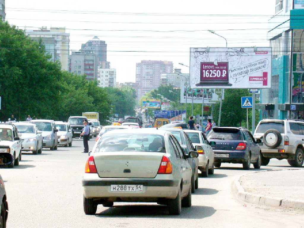 Фотография рекламного носителя, тип: Билборд 3x6, адрес: Кропоткина ул., "Кропоткинский", Новосибирск, Новосибирская область, Россия. Сторона A №184246