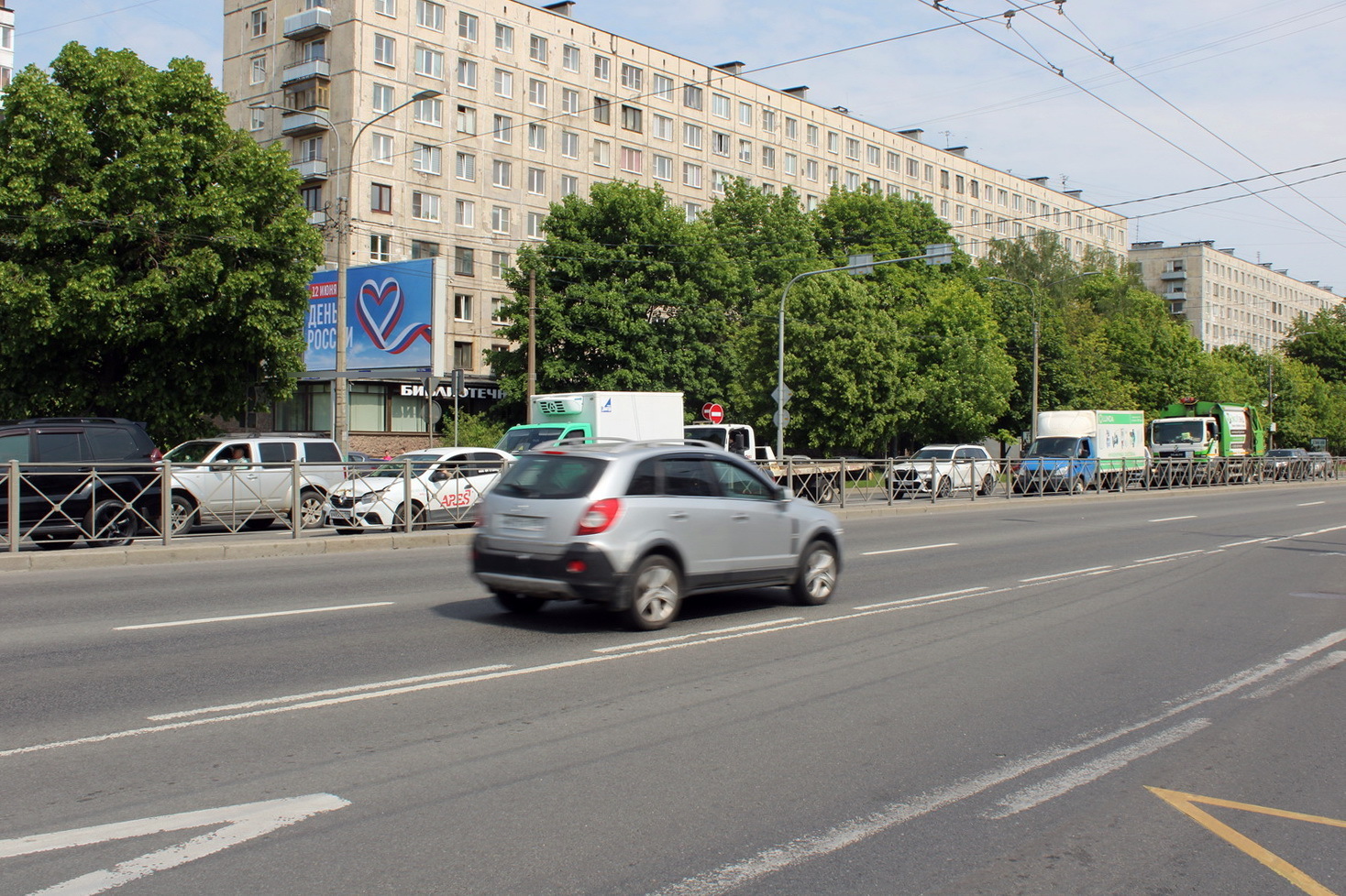 Фотография рекламного носителя, тип: Билборд 3x6, адрес: Заневский пр-т., д.26, корп.1 X Шаумяна пр-т., Санкт-Петербург, Россия. Сторона Б №638139