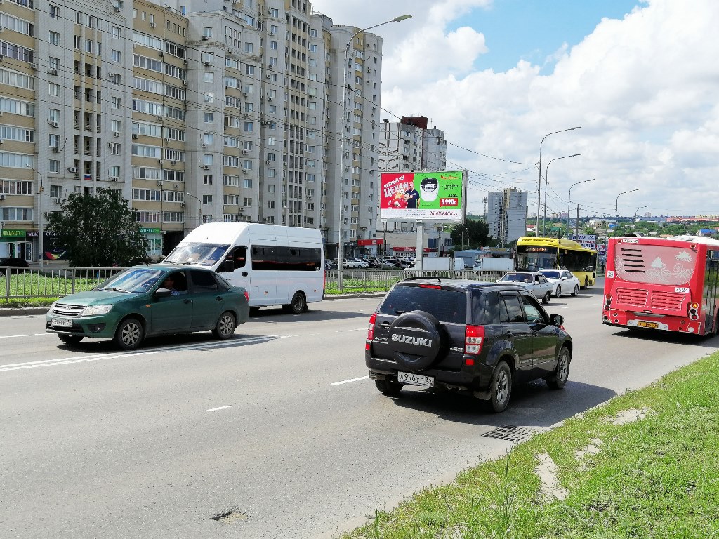 Фотография рекламного носителя, тип: Билборд 3x6, адрес: Маршала Еременко ул. Х 39-й Гвардейской Дивизии ул., Волгоград, Волгоградская область, Россия. Сторона B №83038