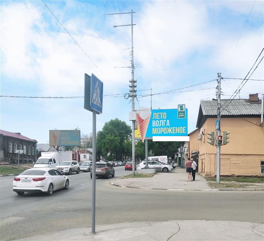 Фотография рекламного носителя, тип: Билборд 3x6, адрес: Соколовая ул. Х Вольская ул., поз.2, Саратов, Саратовская область, Россия. Сторона А №91091