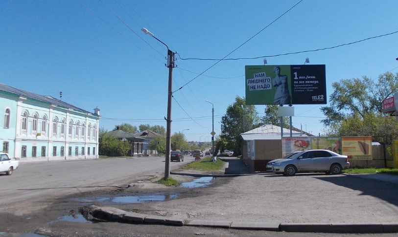 Фотография рекламного носителя, тип: Билборд 3x6, адрес: Шадринск г., Володарского ул., д.3, Шадринск, Курганская область, Россия. Сторона А №478381
