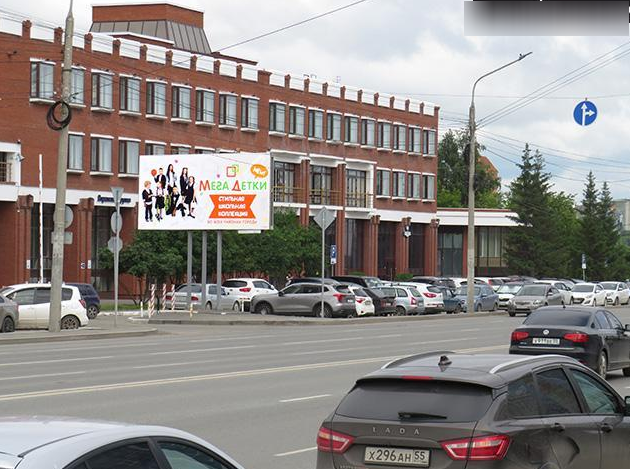 Фотография рекламного носителя, тип: Билборд 3x6, адрес: Маршала Жукова д., д.4/2, Омск, Омская область, Россия. Сторона Б №604440