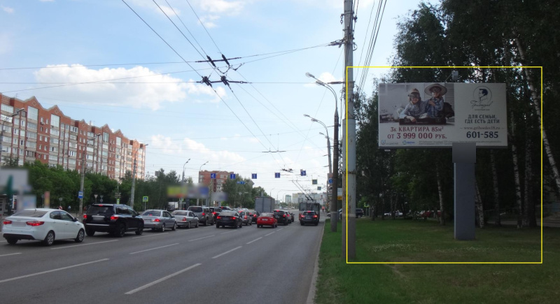 Фотография рекламного носителя, тип: Билборд 3x6, адрес: Удмуртская ул., д.257а, Ижевск, Республика Удмуртия, Россия. Сторона A №670191