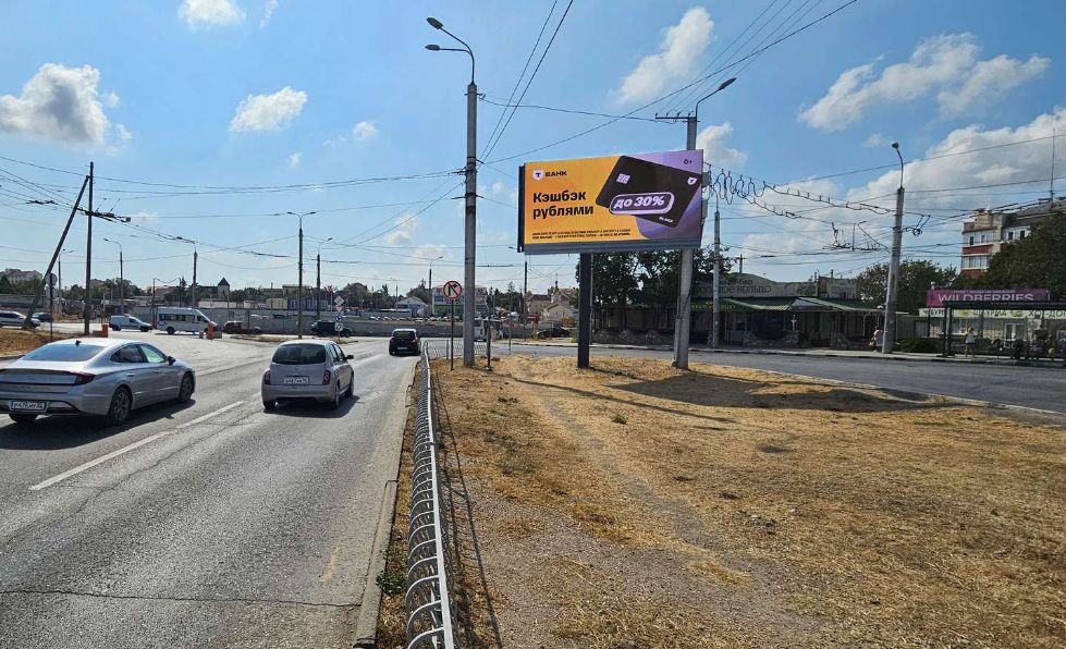 Фотография рекламного носителя, тип: Билборд 3x6, адрес: Хрусталева ул., д.185а, Севастополь, Россия. Сторона А1-А10 №364782