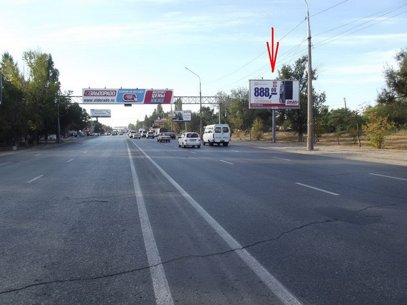 Фотография рекламного носителя, тип: Билборд 3x6, адрес: Историческая ул. Х Жигулевская ул., Волгоград, Волгоградская область, Россия. Сторона А №83040