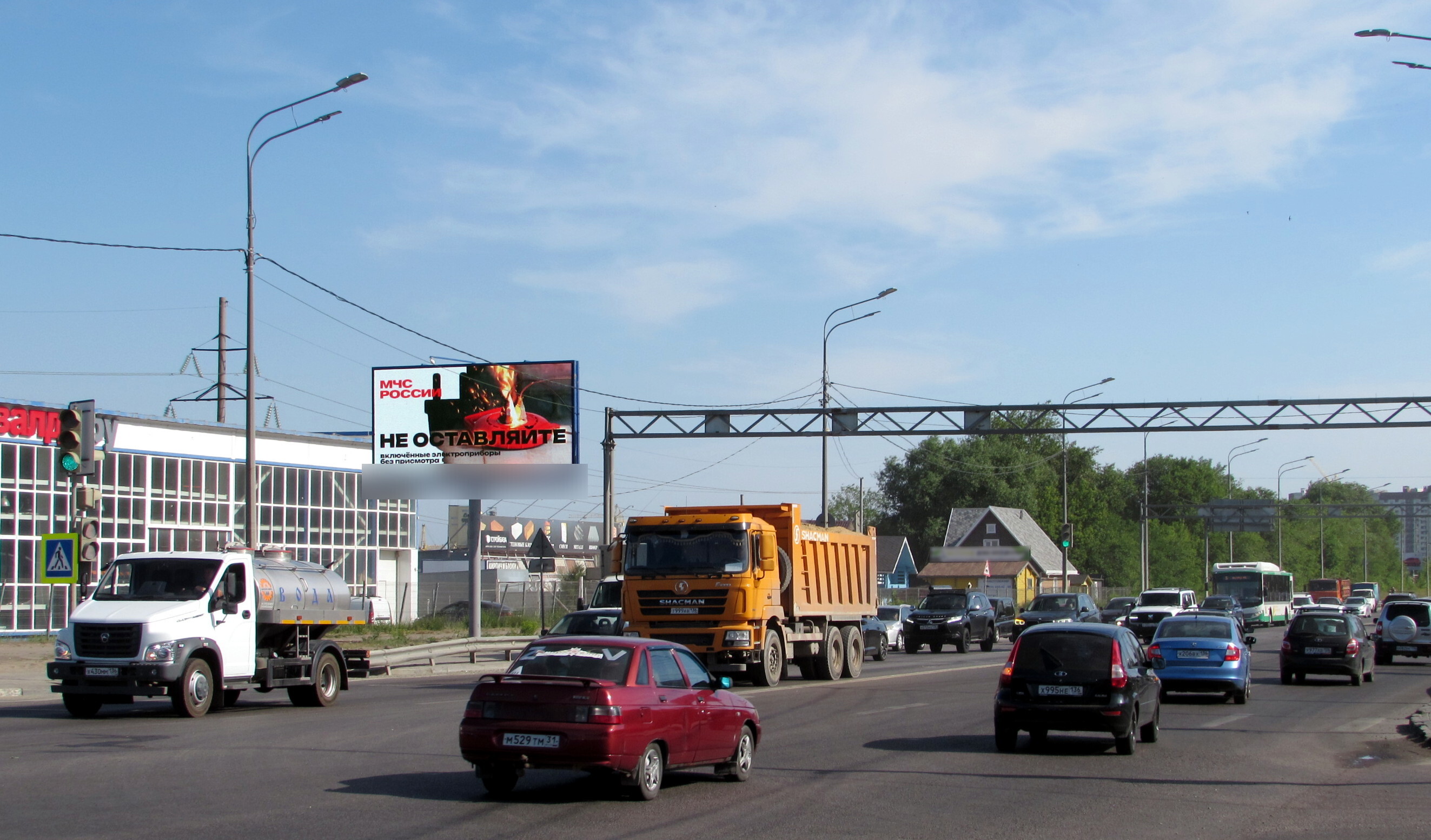 Фотография рекламного носителя, тип: Билборд 3x6, адрес: Антонова-Овсеенко ул., д.22А, Воронеж, Воронежская область, Россия. Сторона Б1 №1024137