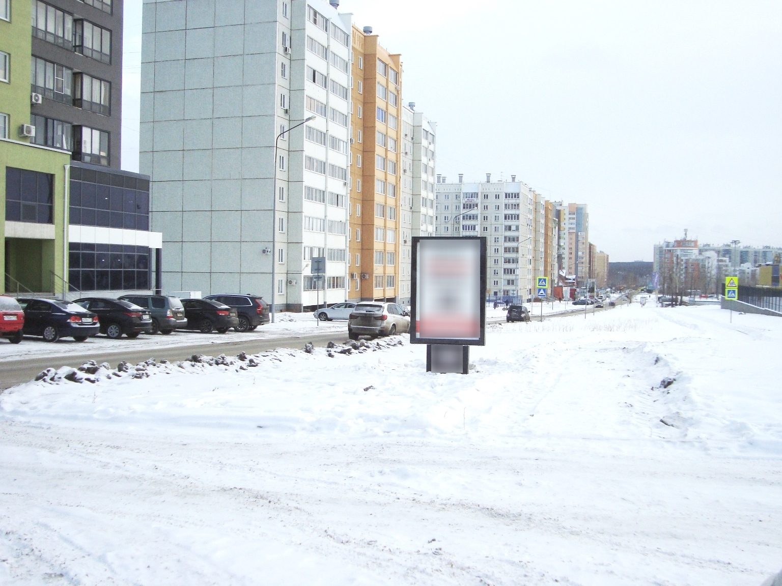 Фотография рекламного носителя, тип: Ситиформат 1.8x1.2, адрес: Академика Сахарова ул., д.19, Челябинск, Челябинская область, Россия. Сторона А №1332477