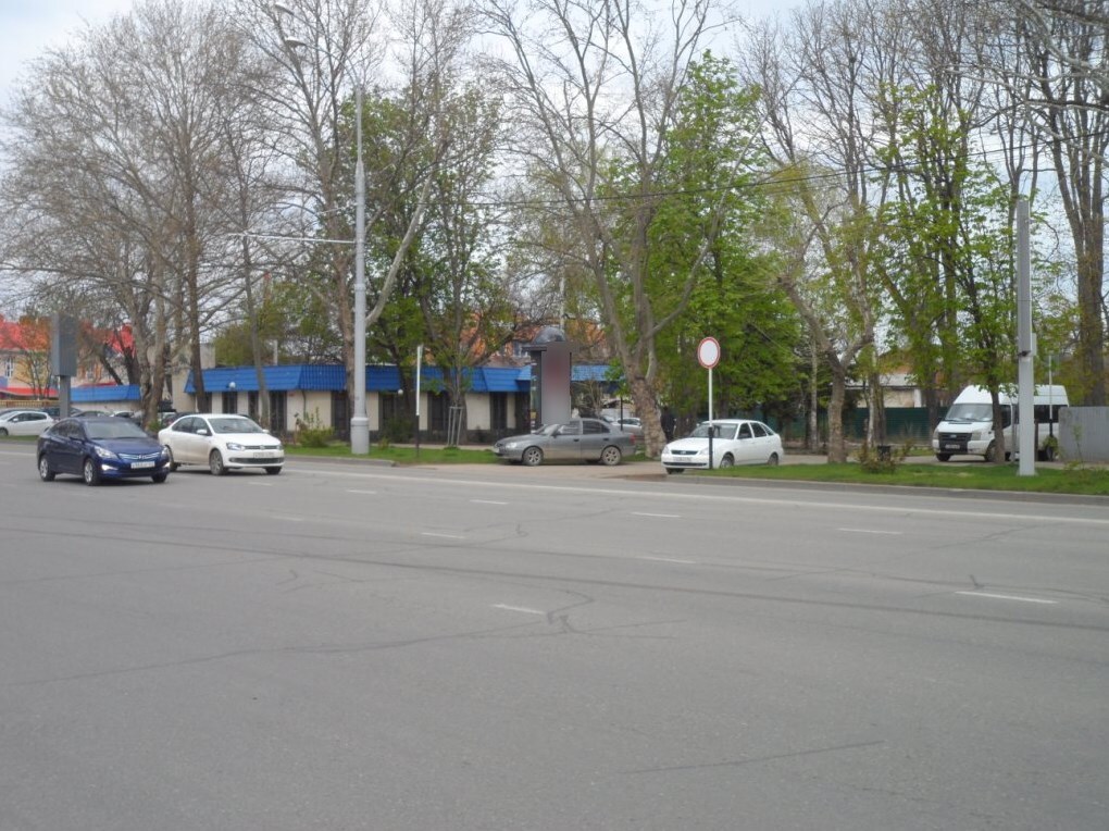 Фотография рекламного носителя, тип: Пиллар 3x1.4, адрес: Ставропольская ул., д.100, поз.1, Краснодар, Краснодарский край, Россия. Сторона Б №1337581