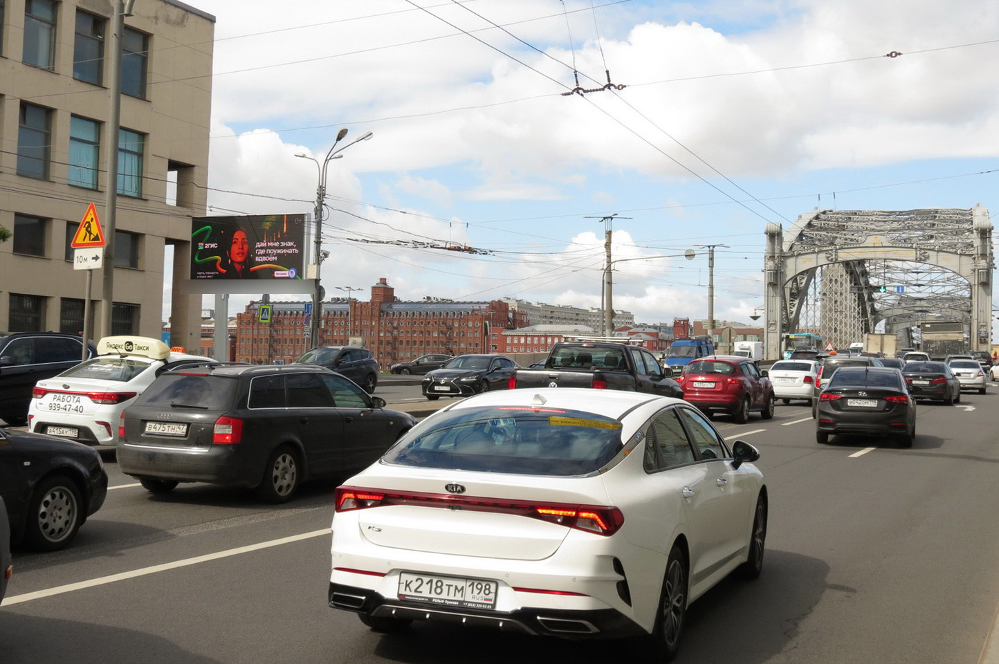 Фотография рекламного носителя, тип: Билборд 3x6, адрес: Красногвардейская пл. X Новочеркасский пр-т., д.1Е, Санкт-Петербург, Россия. Сторона Б1 №121486