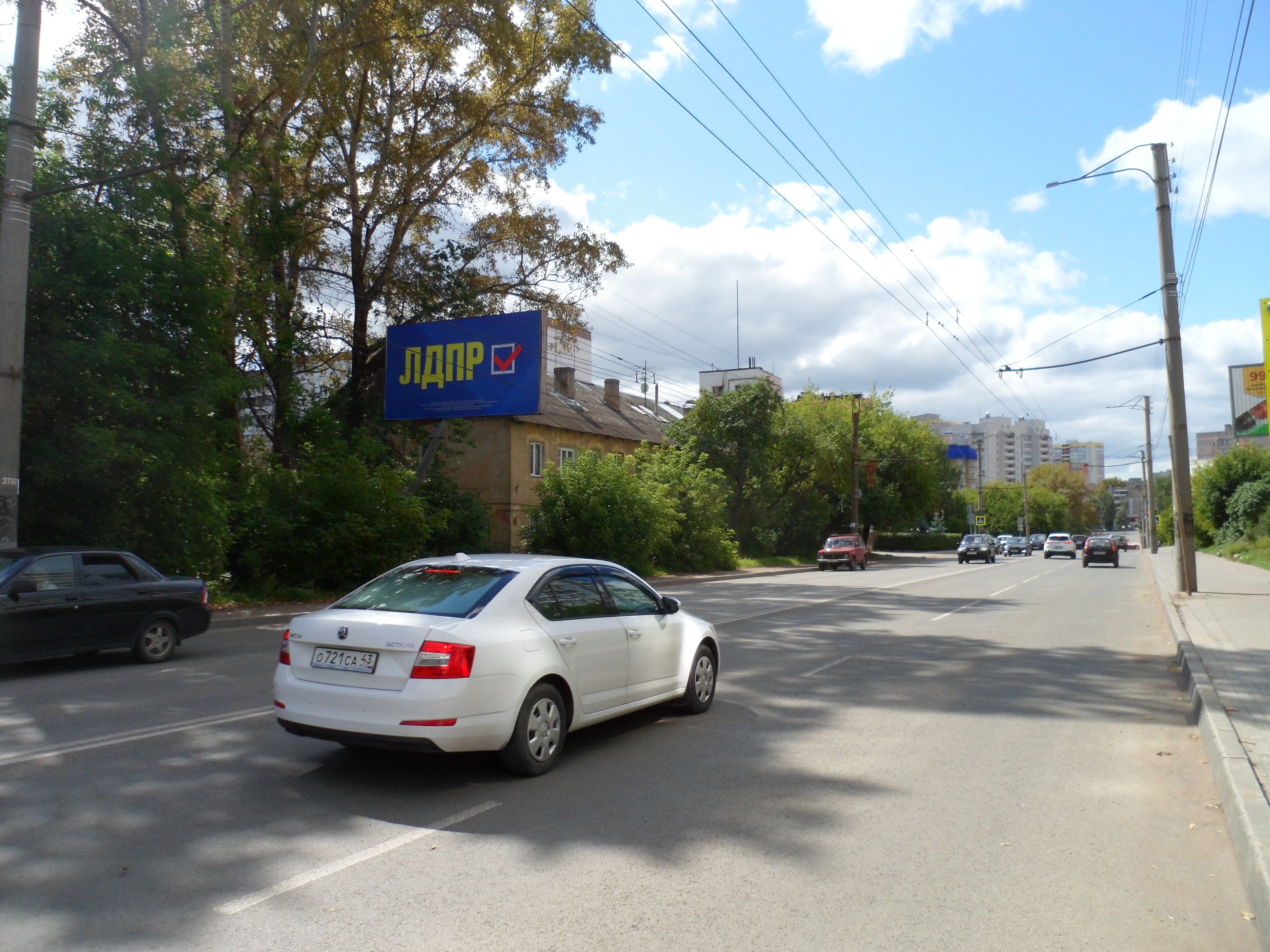 Фотография рекламного носителя, тип: Билборд 3x6, адрес: Красина ул., д.6, Киров, Кировская область, Россия. Сторона Б №840274