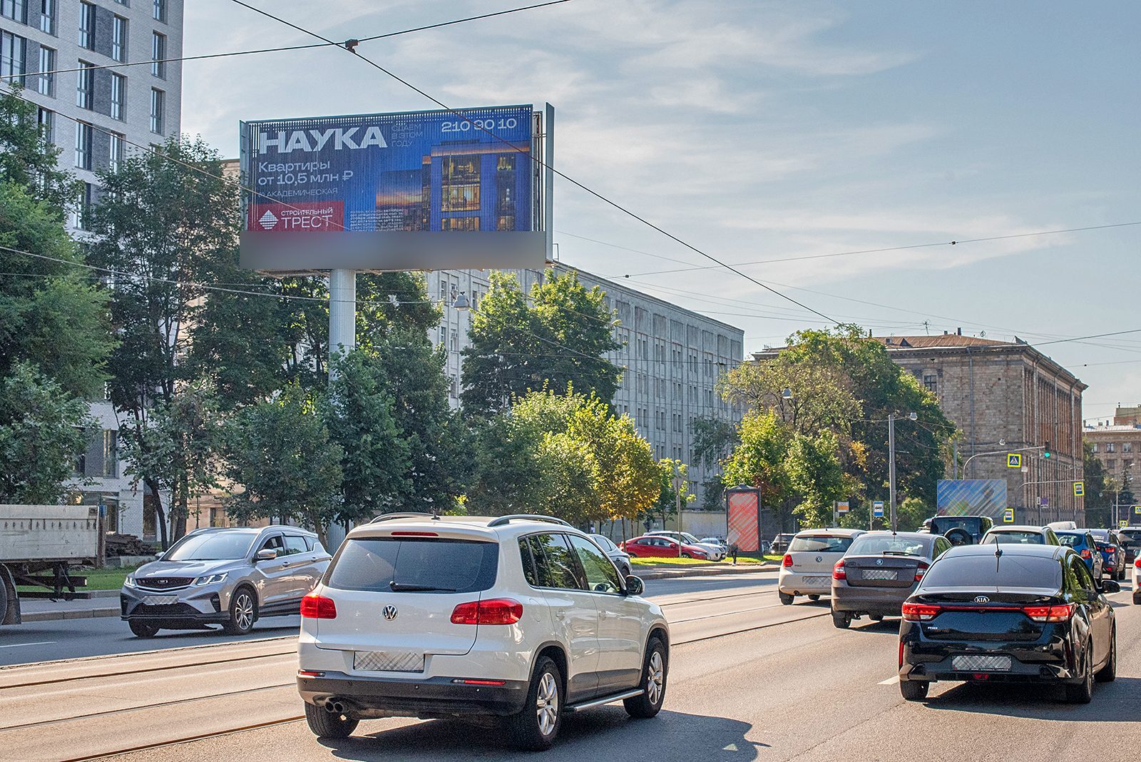 Фотография рекламного носителя, тип: Суперсайт 5x12, адрес: Энгельса пр-т., д.27, лит.Ц, Санкт-Петербург, Россия. Сторона B1-B3 №773659