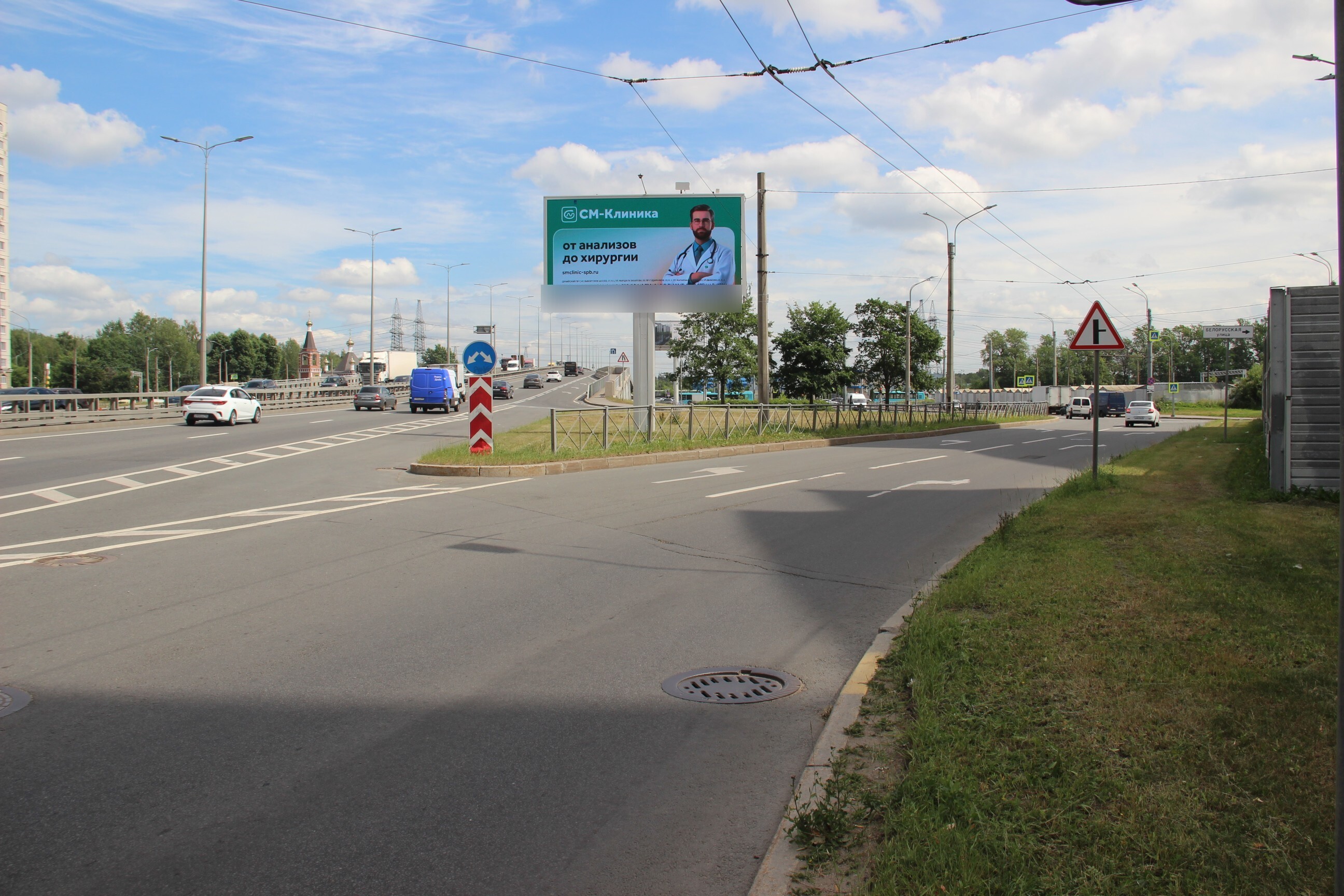 Фотография рекламного носителя, тип: Билборд 3x6, адрес: Косыгина пр-т. Х Комуны ул., Санкт-Петербург, Россия. Сторона А1 №106723