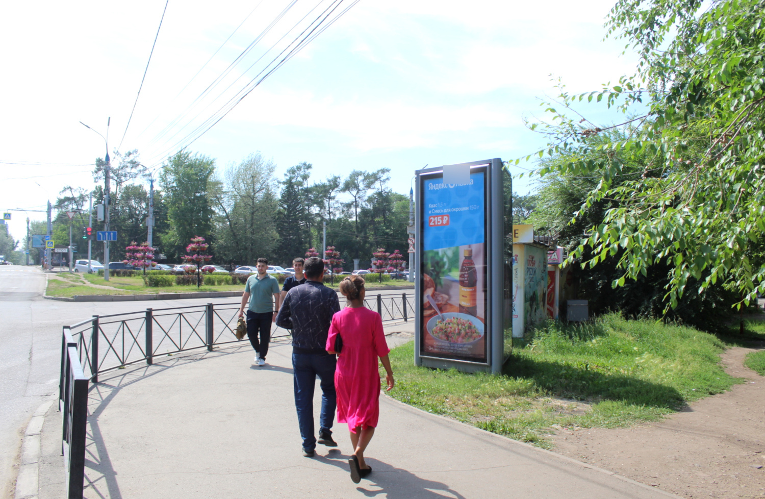 Фотография рекламного носителя, тип: Пиллар 3x1.4, адрес: 1-ая Советская ул. Х Депутатская ул., Иркутск, Иркутская область, Россия. Сторона А №159253