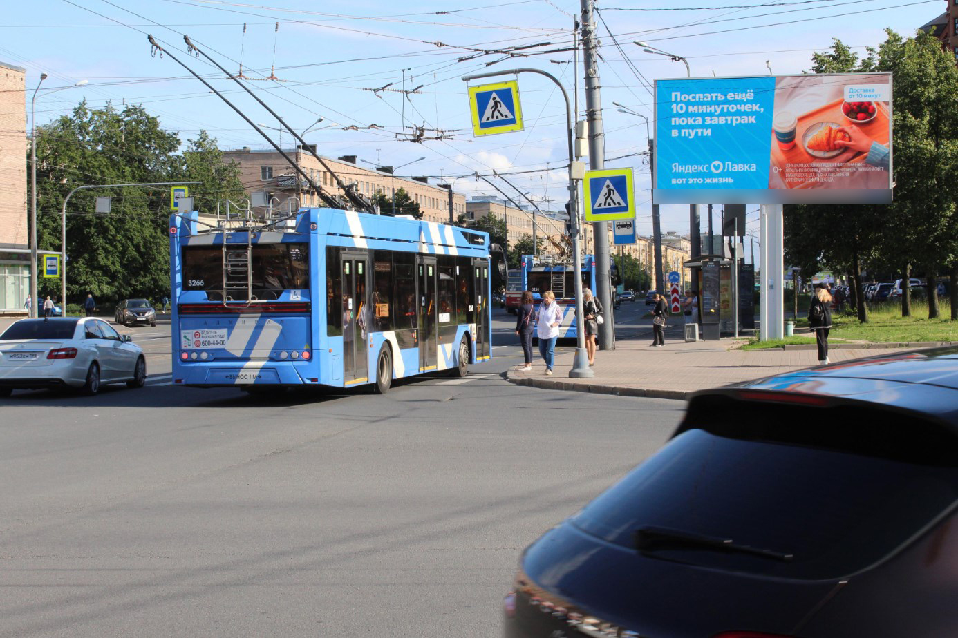 Фотография рекламного носителя, тип: Билборд 3x6, адрес: Наличная ул., д.28 Х Нахимова ул., Санкт-Петербург, Россия. Сторона А1 №120031