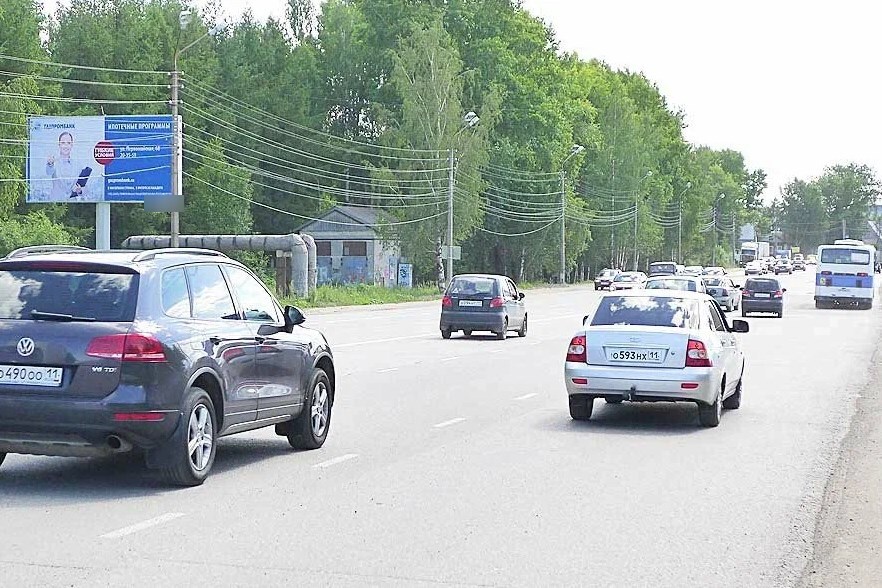 Фотография рекламного носителя, тип: Билборд 3x6, адрес: Октябрьский пр-т. X Малышева ул., Сыктывкар, Республика Коми, Россия. Сторона Б №1331398