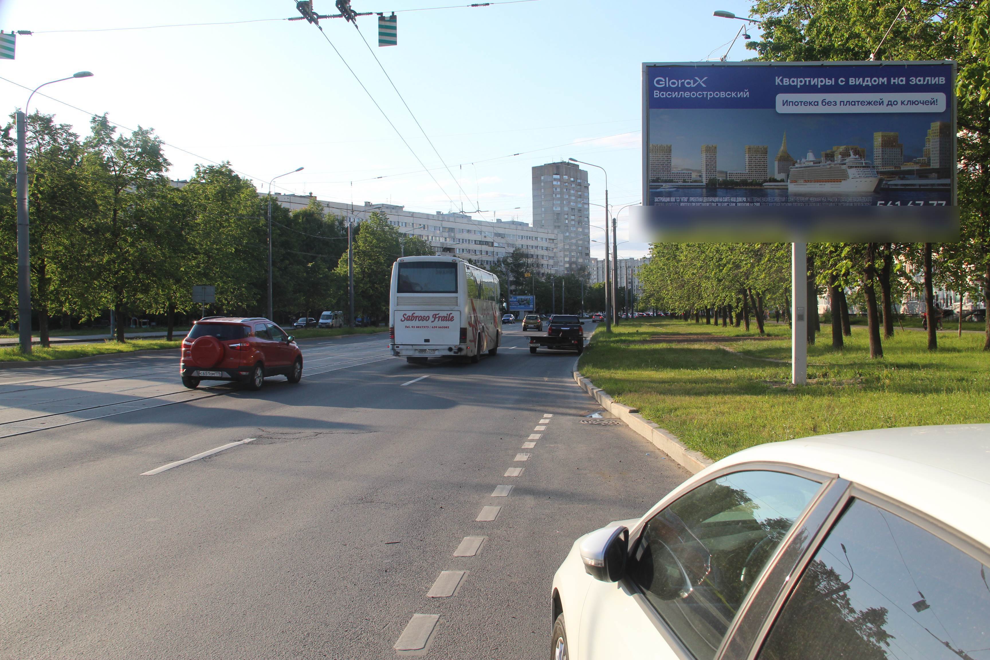 Фотография рекламного носителя, тип: Билборд 3x6, адрес: Наличная ул., д.30, корп.2 Х Нахимова ул., Санкт-Петербург, Россия. Сторона А №120033