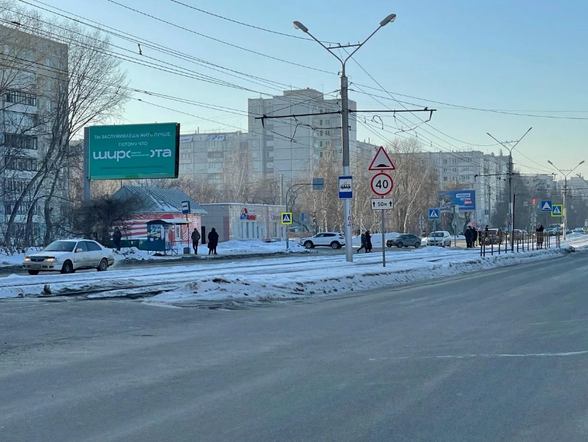 Фотография рекламного носителя, тип: Билборд 3x6, адрес: Попова ул., д.99в, Барнаул, Алтайский край, Россия. Сторона В №1332025