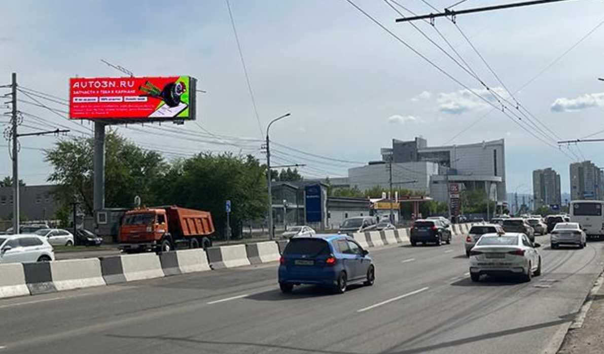 Фотография рекламного носителя, тип: Суперсайт 4x12, адрес: Партизана Железняка ул., д.17, стр.30, Красноярск, Красноярский край, Россия. Сторона Bh1-Bh6 №961092