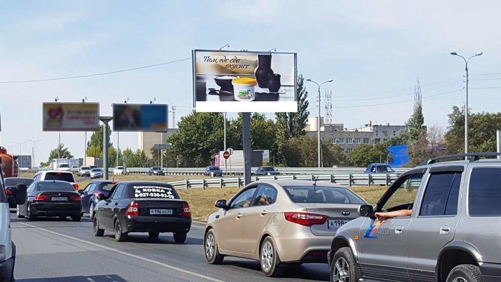 Фотография рекламного носителя, тип: Билборд 3x6, адрес: Землячки ул. Х 3-я Продольная ул., Волгоград, Волгоградская область, Россия. Сторона A №83046