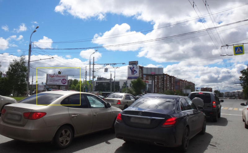 Фотография рекламного носителя, тип: Билборд 3x6, адрес: Удмуртская ул., д.43 Х 10 лет Октября ул., Ижевск, Республика Удмуртия, Россия. Сторона A5 №670197
