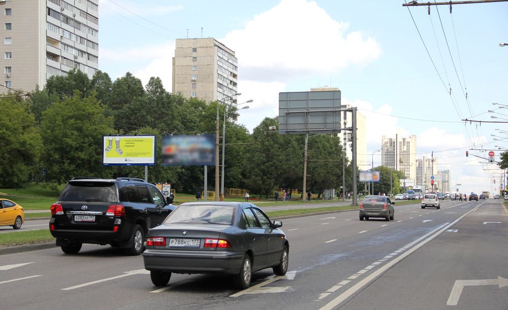 Фотография рекламного носителя, тип: Билборд 3x6, адрес: Вернадского пр-т., д.50, поз.1, Москва, Россия. Сторона Б №103980