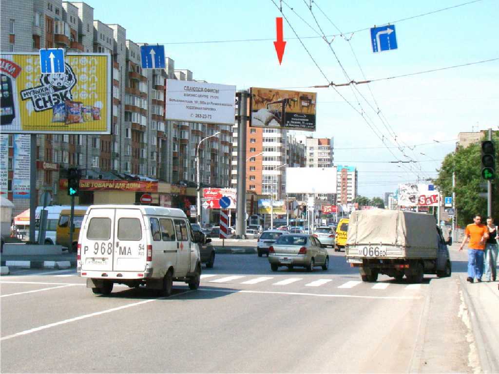 Фотография рекламного носителя, тип: Билборд 3x6, адрес: Гоголя ул. Х Ипподромская ул., Новосибирск, Новосибирская область, Россия. Сторона A2R №183716