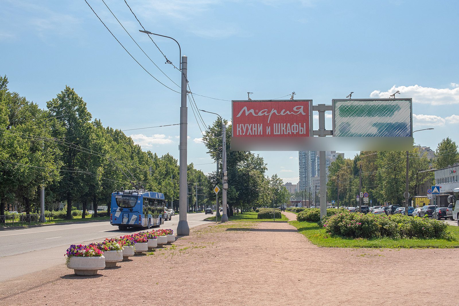 Фотография рекламного носителя, тип: Билборд 3x6, адрес: Гражданский пр-т., д.86, корп.1, Санкт-Петербург, Россия. Сторона A13 №164595