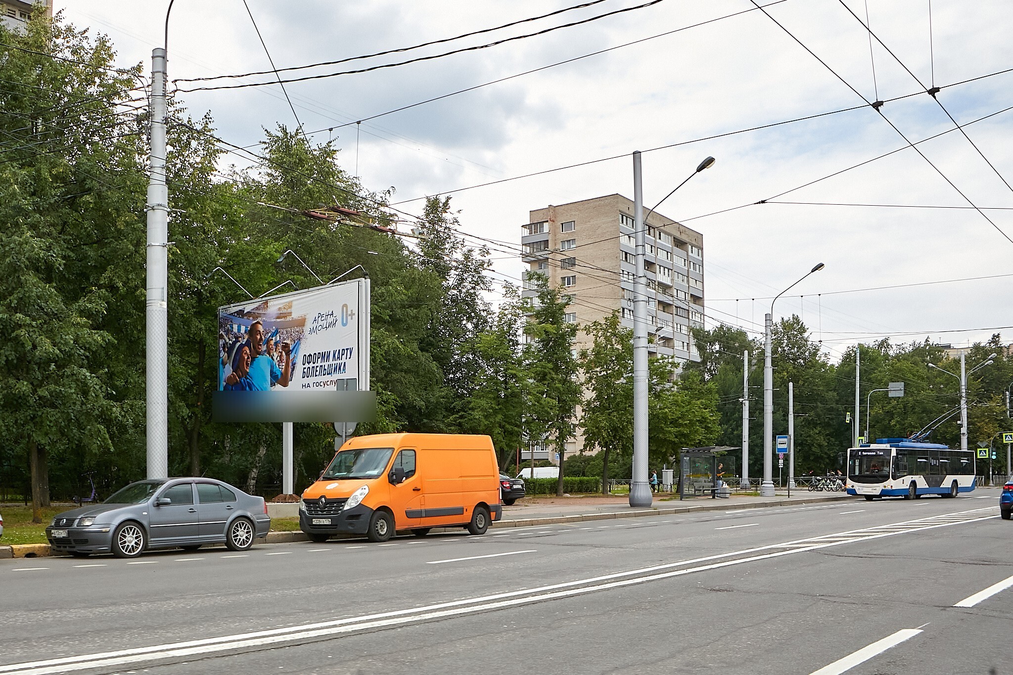 Фотография рекламного носителя, тип: Билборд 3x6, адрес: Металлистов пр-т., д.78, корп.1, Санкт-Петербург, Россия. Сторона Б1 №631963