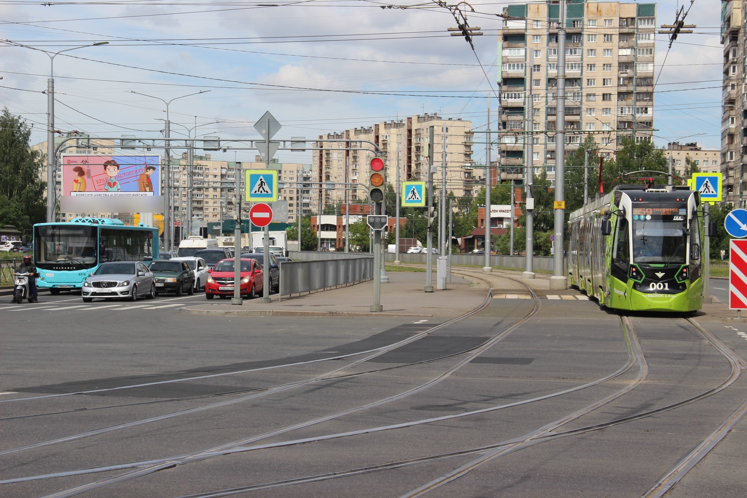 Фотография рекламного носителя, тип: Билборд 3x6, адрес: Наставников пр-т. Х Косыгина пр-т., Санкт-Петербург, Россия. Сторона Б №106726