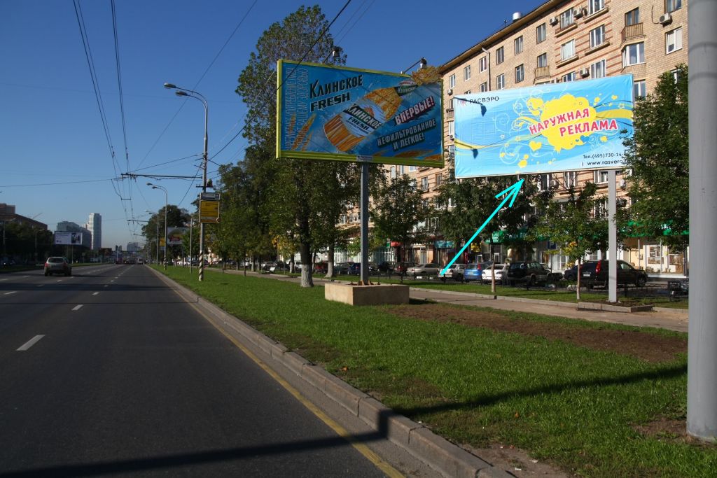 Фотография рекламного носителя, тип: Билборд 3x6, адрес: Ленинский пр-т., д.86, Москва, Россия. Сторона А №93517