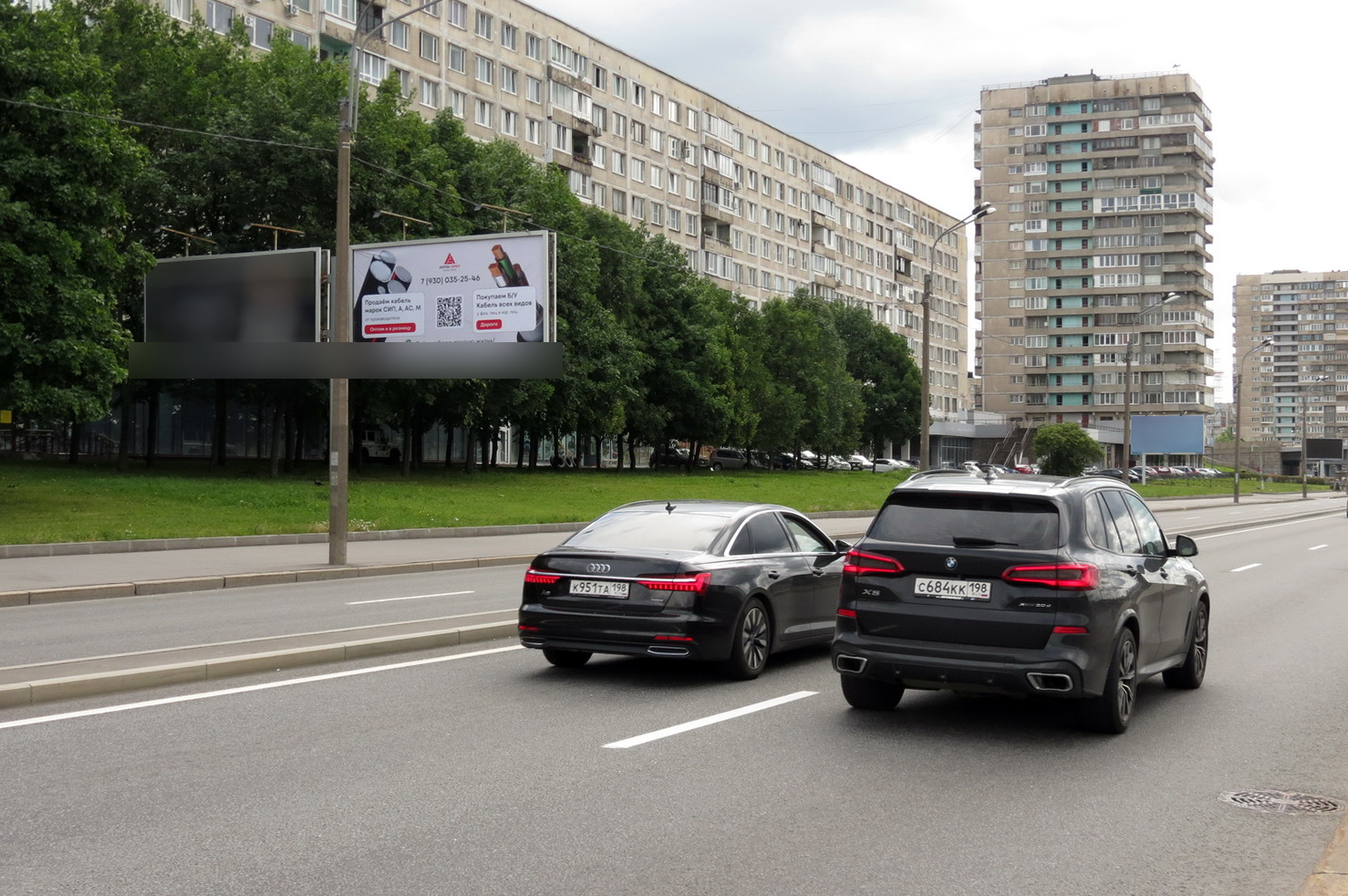 Фотография рекламного носителя, тип: Билборд 3x6, адрес: Октябрьская наб., д.64, Санкт-Петербург, Россия. Сторона Б2 №767950