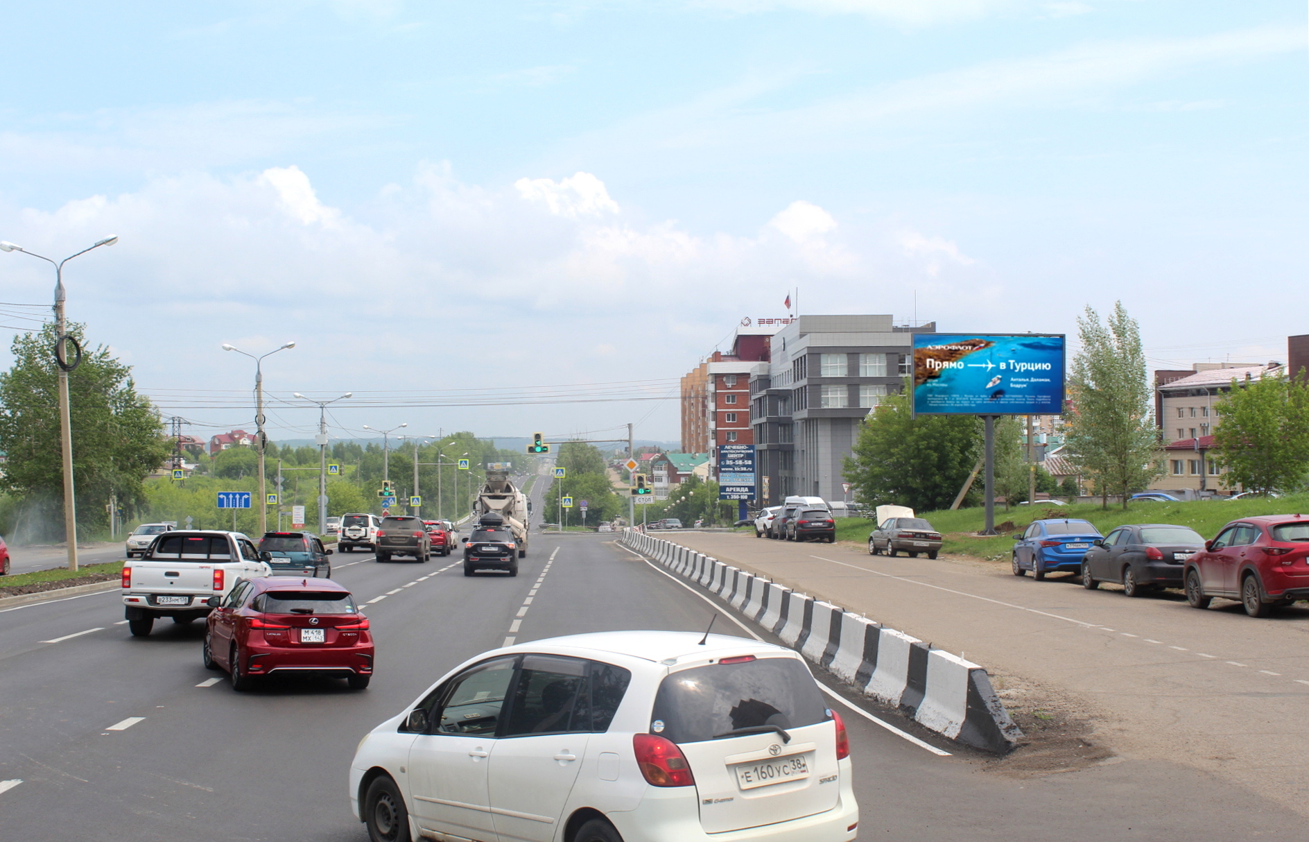 Фотография рекламного носителя, тип: Билборд 3x6, адрес: Байкальская ул., д.293 а., автоцентр "Фольксваген", Иркутск, Иркутская область, Россия. Сторона А1 №326490