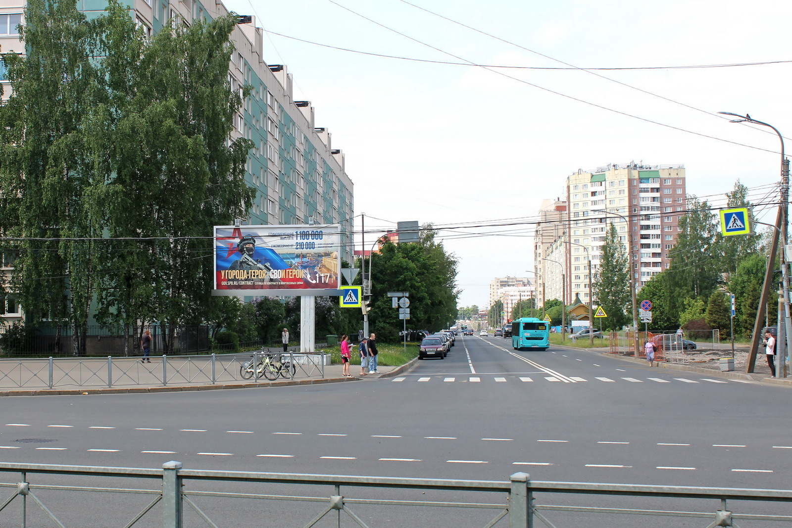Фотография рекламного носителя, тип: Билборд 3x6, адрес: Сикейроса ул., д.21 Х Художников пр-т., Санкт-Петербург, Россия. Сторона Б №673321