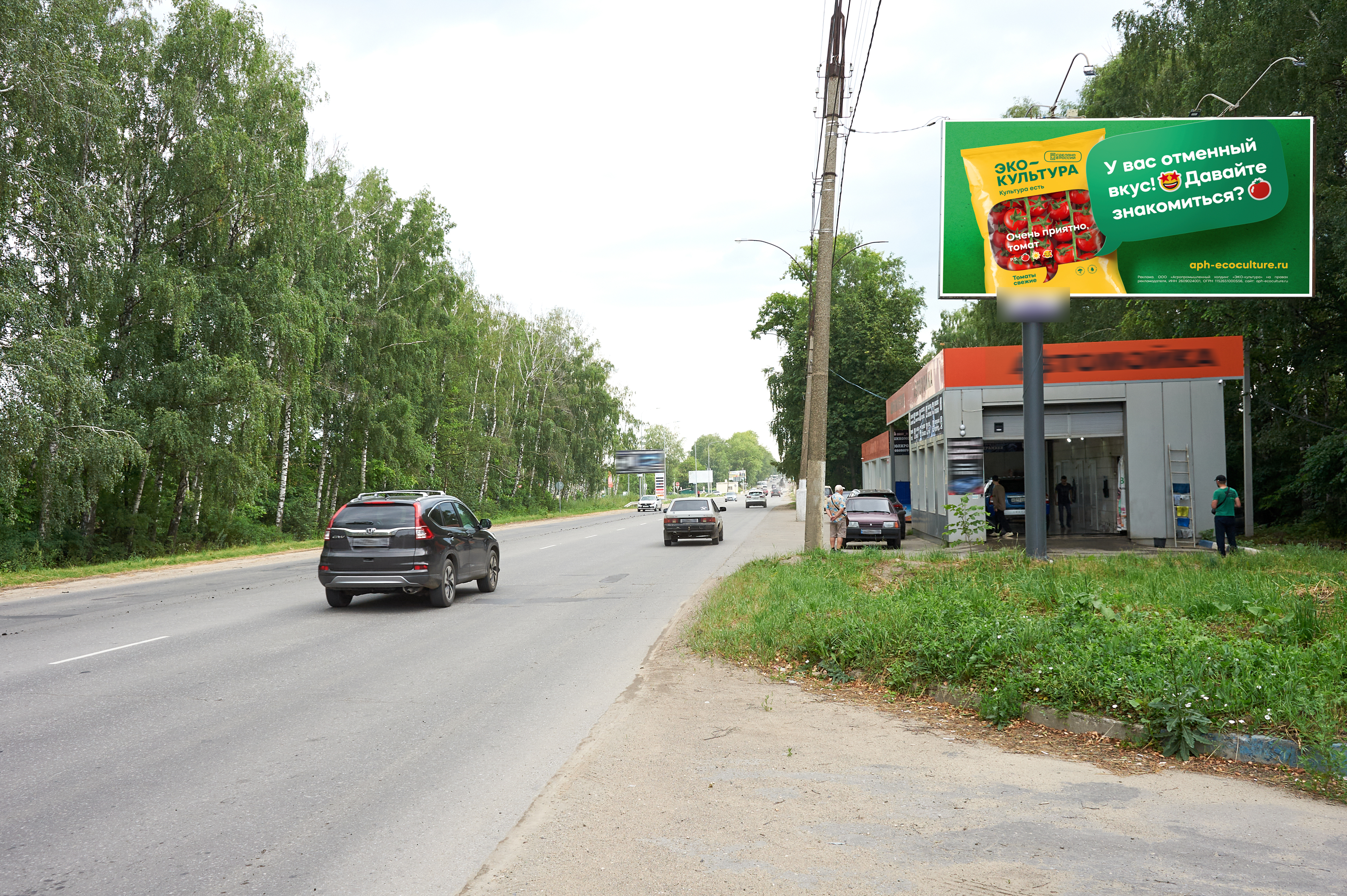 Фотография рекламного носителя, тип: Билборд 3x6, адрес: Космонавтов ул., в районе мойки, Новомосковск, Тульская область, Россия. Сторона A №599217