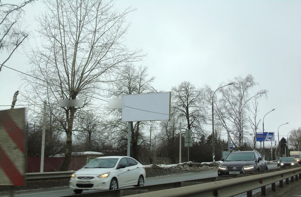 Фотография рекламного носителя, тип: Билборд 3x6, адрес: Ленинградское ш., 34 500 м, Московская область, Россия. Сторона B №5349
